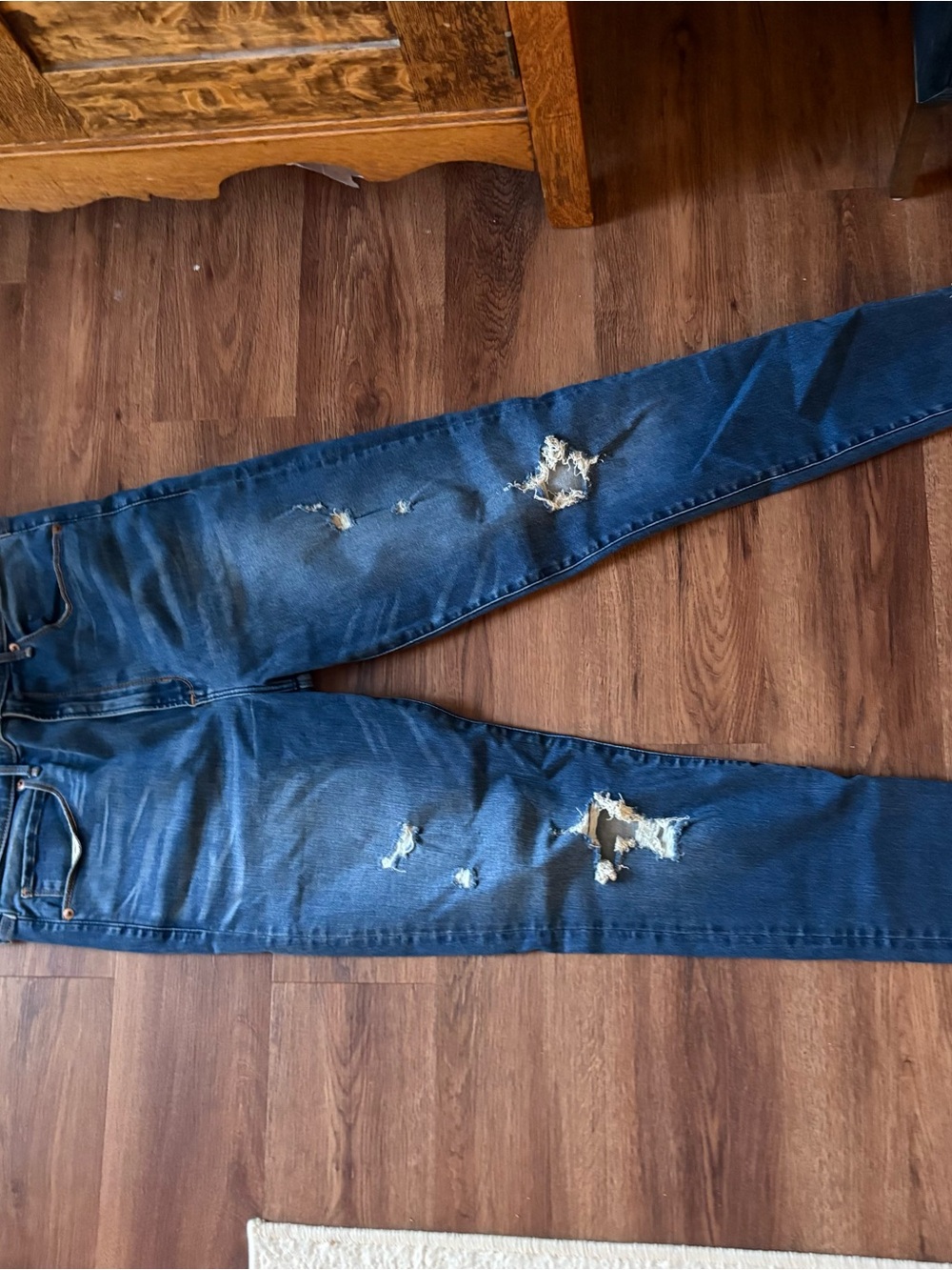Abercrombie & Fitch Women's Ultra High Rise Super Skinny Jeans - Blue size 31 12